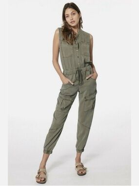 Young Fabulous & Broke Grayson Sleevless Twill Jumpsuit